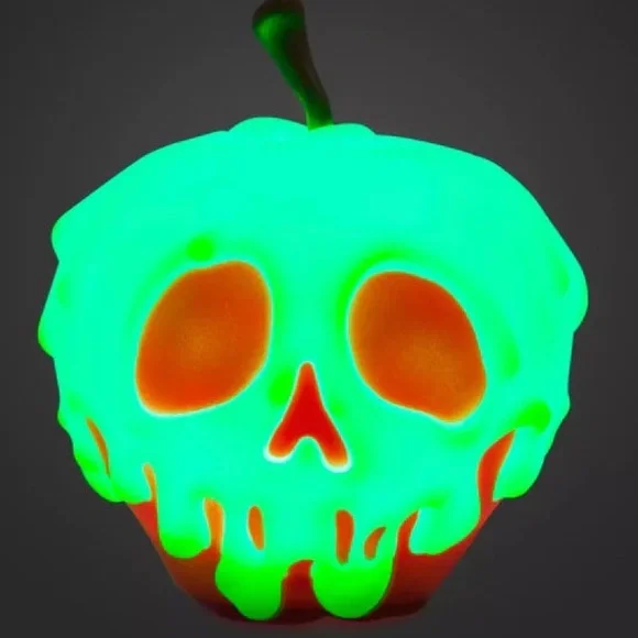 Disney Parks Poisoned Apple Tabletop Light Snow White Seven Dwarfs - NEW - Picture 2 of 3